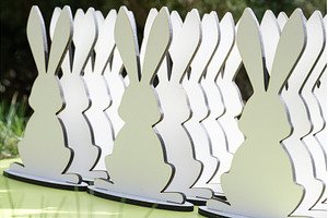 White Rabbit Army. Row of identical, a Holiday Photo by Rohan Photography