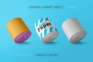 Toilet Paper Roll Mockup Set