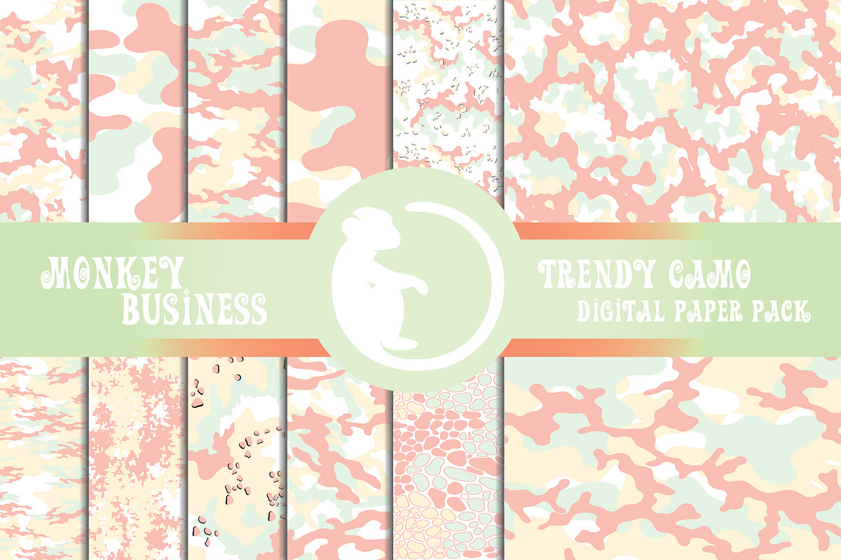 Camouflage fashionable patterns, a Pattern Graphic by Monkey Business (Photo 1 of 7)