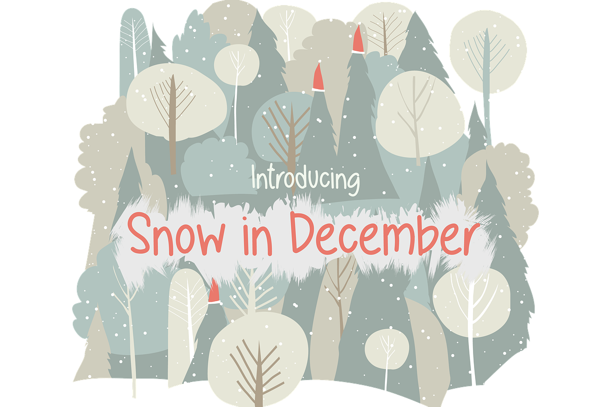Snow in December, a Handwritten Font by Gookkis Studio (Photo 1 of 4)