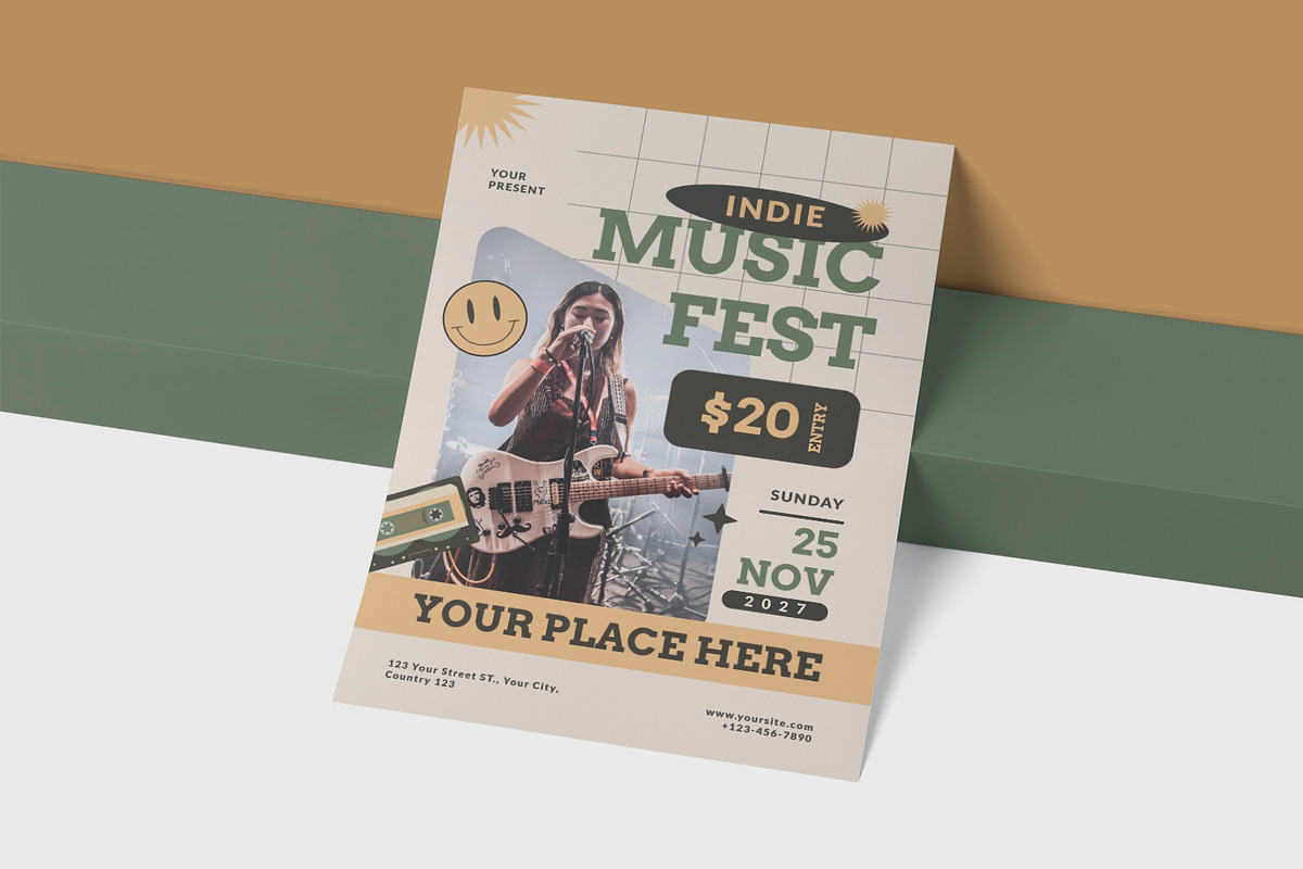 Music Fest - Flyer, a Print Template by VUNIRA (Photo 2 of 2)