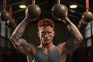 Portrait of a red-haired male athlet, a Photo by Iftikhar Alam