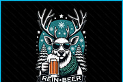 Rein-Beer Christmas Winter Holiday, a Graphic by Creativeusart (Thumbnail 2 of 4)