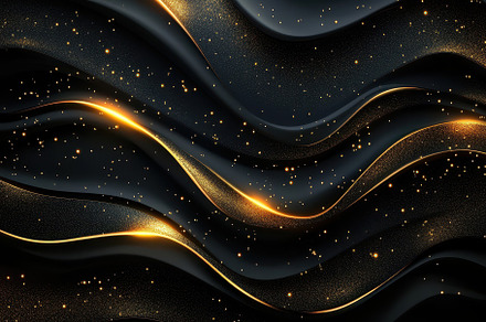 Elegant Black Gold Waves Luxury Desi, a Background Photo by Pixeness