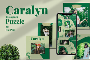 Caralyne Instagram Puzzle Template