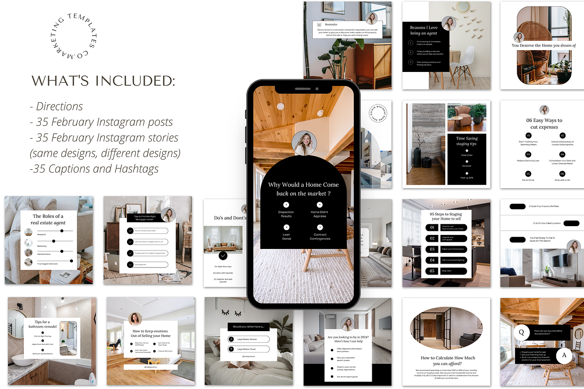 February Real Estate Posts, a Social Media Template by Marketing Templates Co. (Photo 7 of 9)