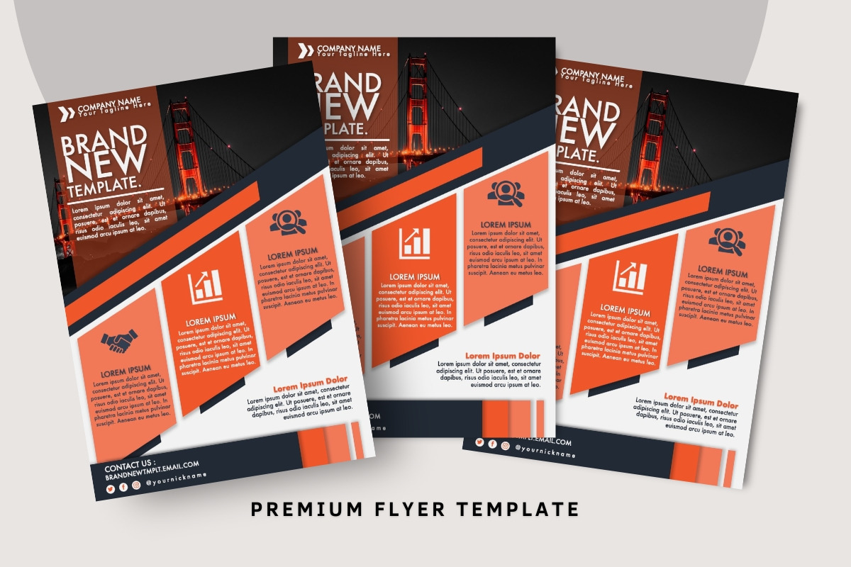 Brand New Flyer Template Design, a Flyer Template by ResumeFabs (Photo 1 of 3)