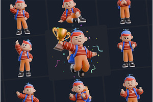 Boy 3D Character Poses