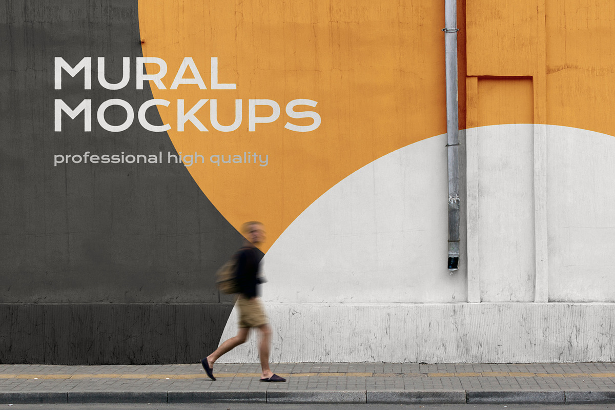 Street mural mockup bundle outdoor, an Advertising Mockup by FoundImages (Photo 16 of 42)