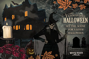 Victorian Goth Halloween, a Seasonal Illustration by WhiteRiverStudio (Thumbnail 8 of 8)