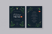 Simple Elegant Black Christmas Menu, a Flyer Template by VectorVactory (Thumbnail 1 of 4)