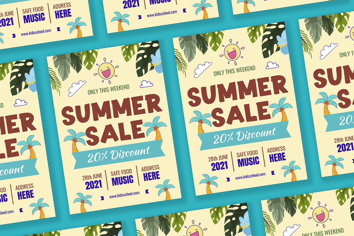 Summer Sale Flyer, a Flyer Template by FlyeredTemplate (Photo 1 of 5)