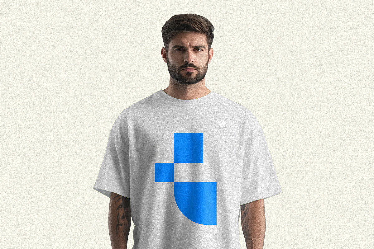 Handsome Men T-shirt Mockup, a Shirt Mockup by INTENTFX (Photo 4 of 12)