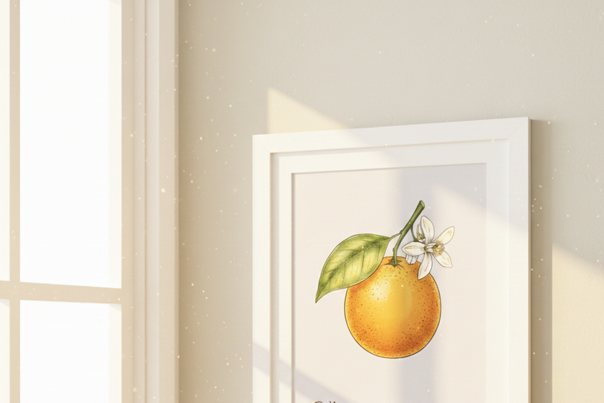 Botanical Orange Illustration, a Food Illustration by 3d_model_tifotizi (Photo 4 of 4)