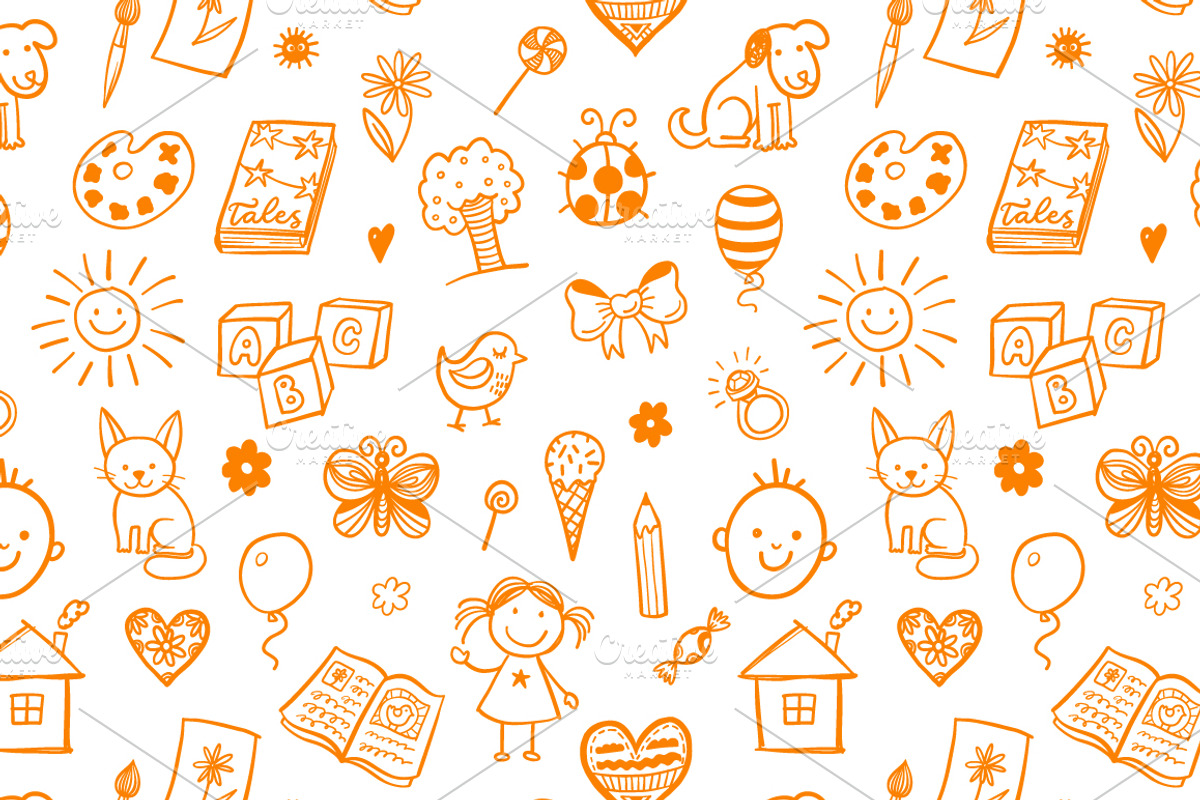 15 kids patterns set, a Pattern Graphic by Hala (Photo 15 of 15)
