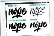 Handlettering Kit for everyday, a Brush Add-On by Studio FabianFischer (Thumbnail 2 of 3)