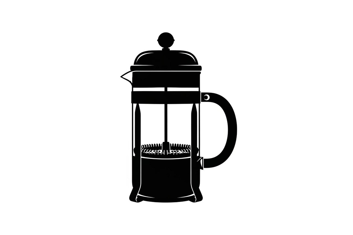 French Press Coffee Silhouettes, a Graphic by hafijul (Photo 5 of 14)