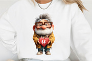 Grandpa Holding Heart Alphabet, an Illustration by OK Design (Thumbnail 5 of 6)