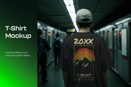 Oversized T-shirt Mockup, a Shirt Mockup by Designer Dude