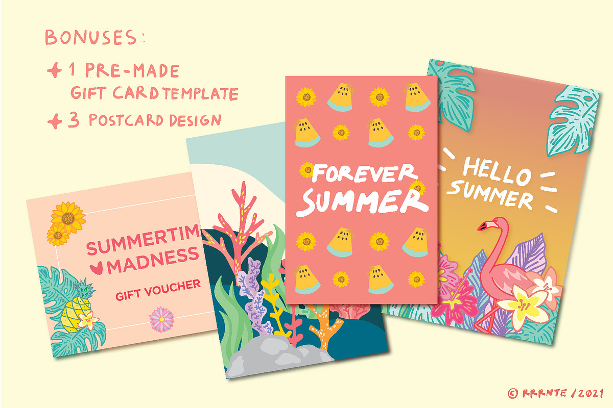 60+ Summer Element Clip Art Bundle, an Illustration by rrrnte (Photo 4 of 6)