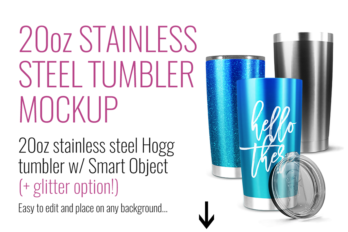 20oz Stainless Hogg Tumbler Mockup, a Product Mockup by SarahDesign (Photo 6 of 7)