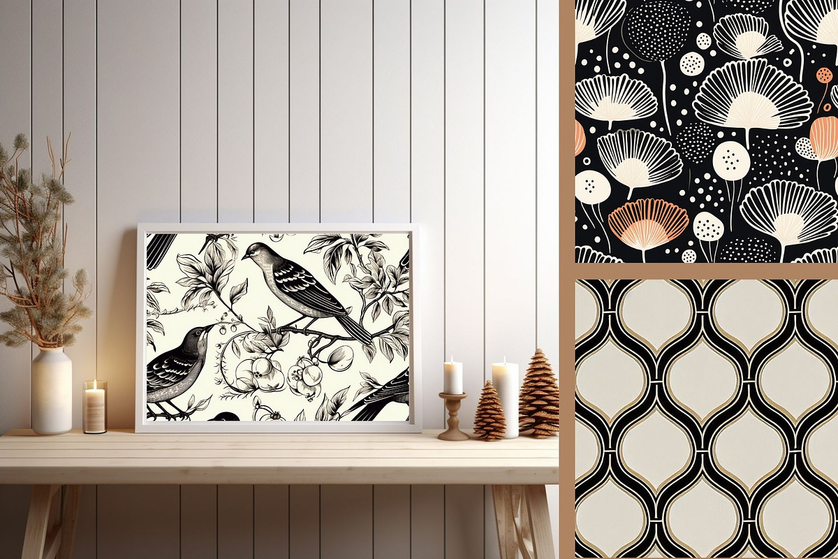 41 Black Mix Seamless Pattern Print, a Pattern Graphic by ARTOZEN DIGITAL (Photo 13 of 16)