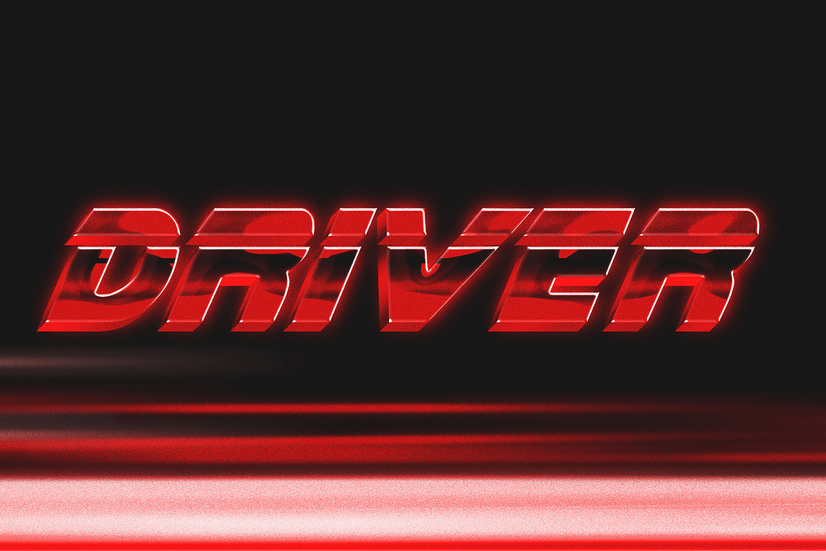 80s Text and Logo Effects, a Layer Style Add-On by MahmoudWally (Photo 7 of 12)