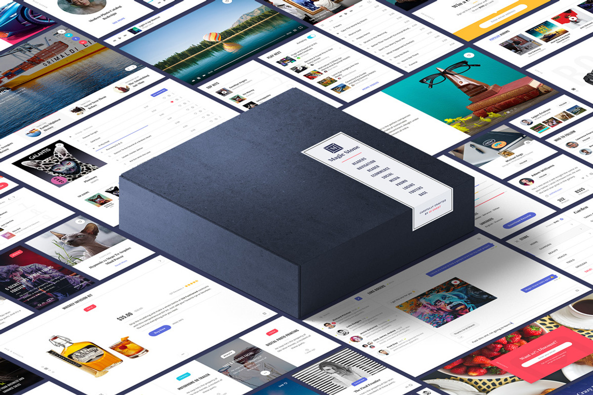 Magic Stone UI Kit, an UI Kit Template by UI Chest (Photo 2 of 18)