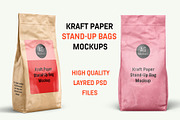 Kraft Paper Stand-Up Bag Mockup, a Packaging Mockup by AG Mockups (Thumbnail 1 of 5)