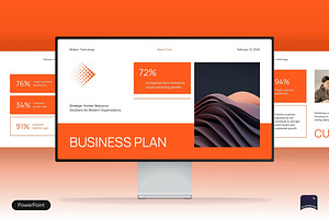 Modern Business Plan Presentation, a Presentation Template by Claymoon Lab
