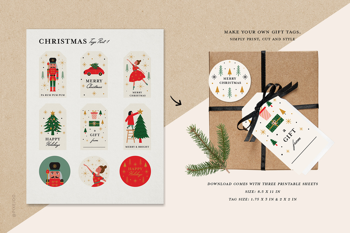 Christmas Collection Illustrations, an Illustration by Pixejoo (Photo 5 of 15)
