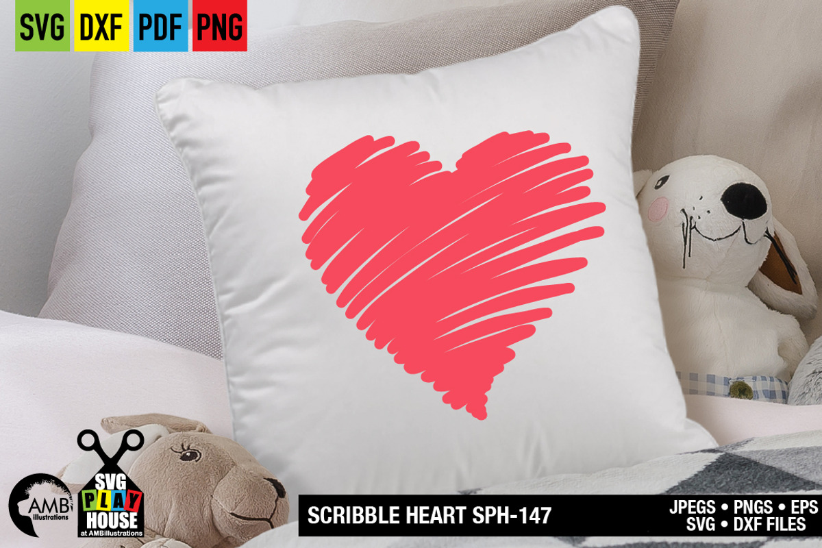 Scribble Heart svg SPH-147, an Illustration by AMBillustrations (Photo 6 of 7)
