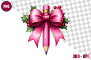 Pencil with Bow Clipart Bundle Files, a Decorative Illustration by taramija (Thumbnail 12 of 26)