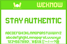 Stay Authentic font