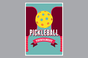 Pickleball retro vector poster set., a Sport Illustration by PoPaShop (Thumbnail 8 of 10)
