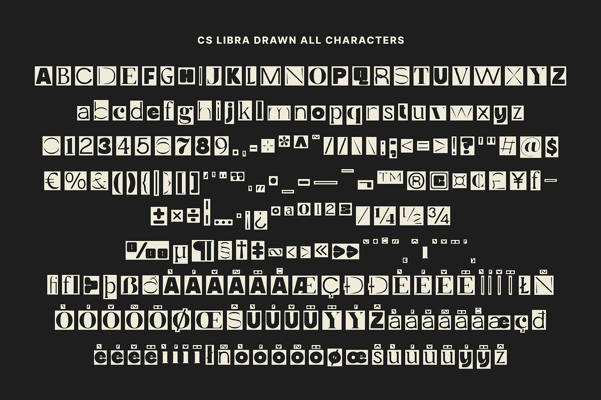CS Libra Drawn, a Sans Serif Font by Craft Supply Co. (Photo 8 of 8)