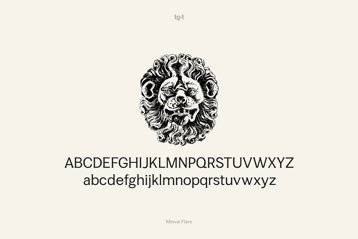 Minval Flare | Modern Flare Font, a Serif Font by Tiga Type (Photo 3 of 14)
