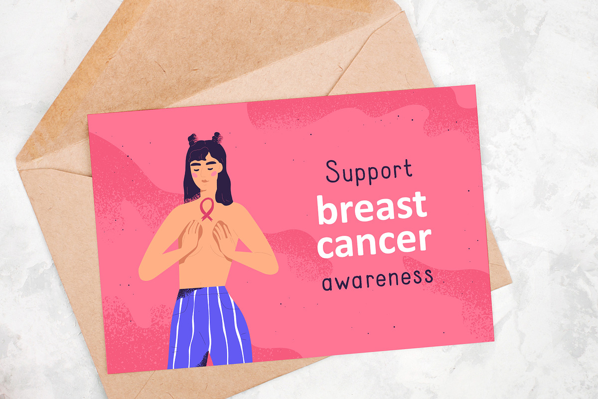 Support Breast Cancer Awareness, a Healthcare Illustration by Good Studio (Photo 3 of 3)