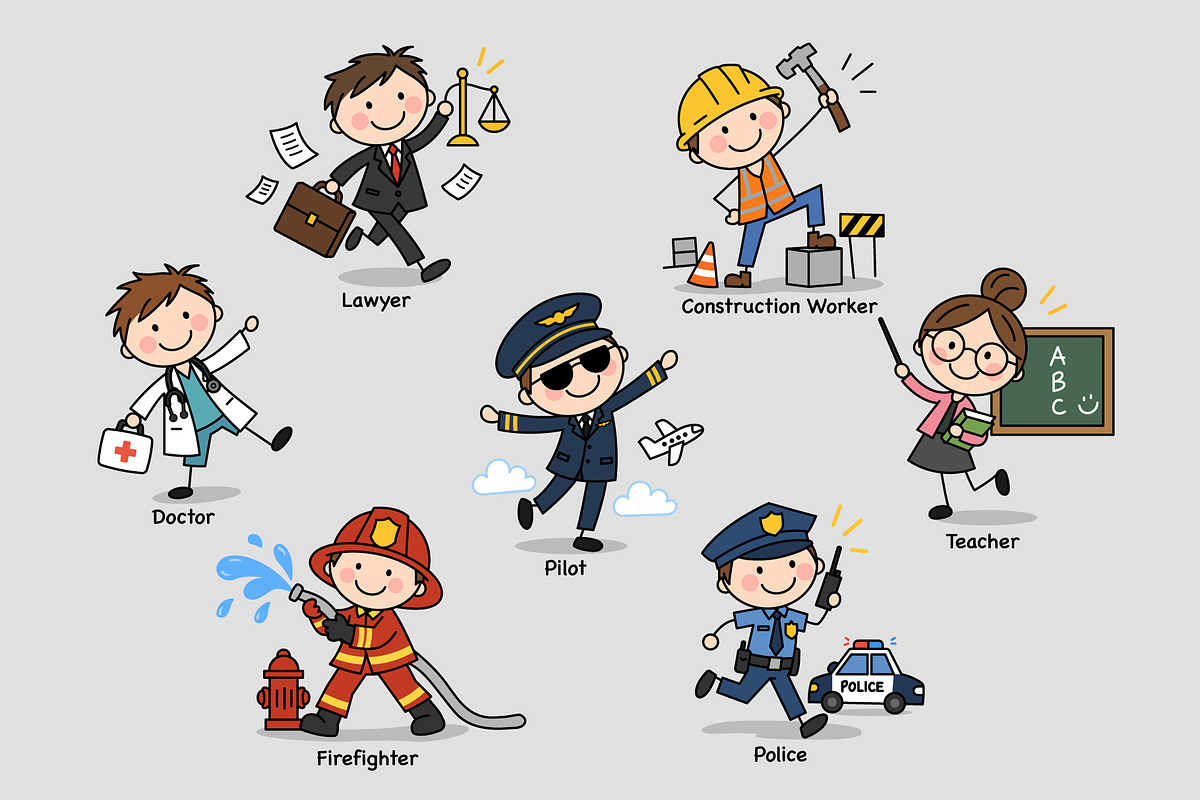 Professionals and Workers Character, a Person Illustration by Artpon Illustration (Photo 2 of 3)