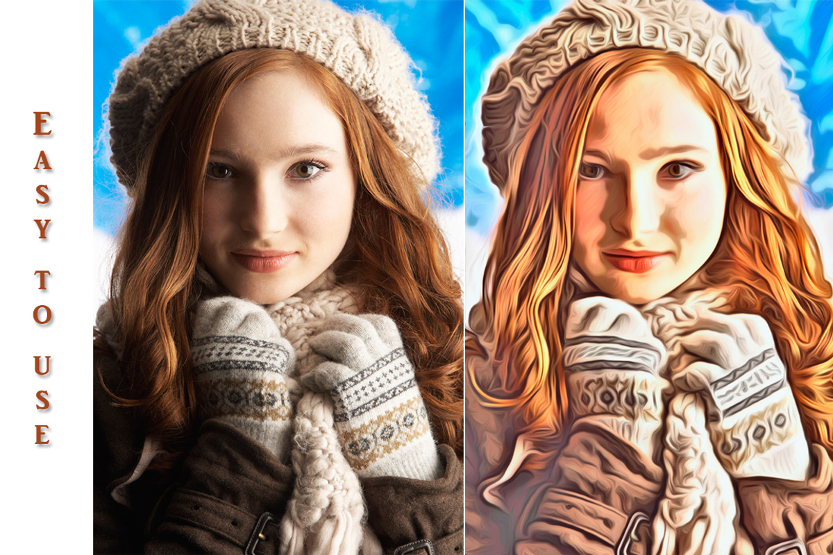 (SALE 85%) Oil Paint PS Action, an Action Add-On by Linspace (Photo 6 of 6)