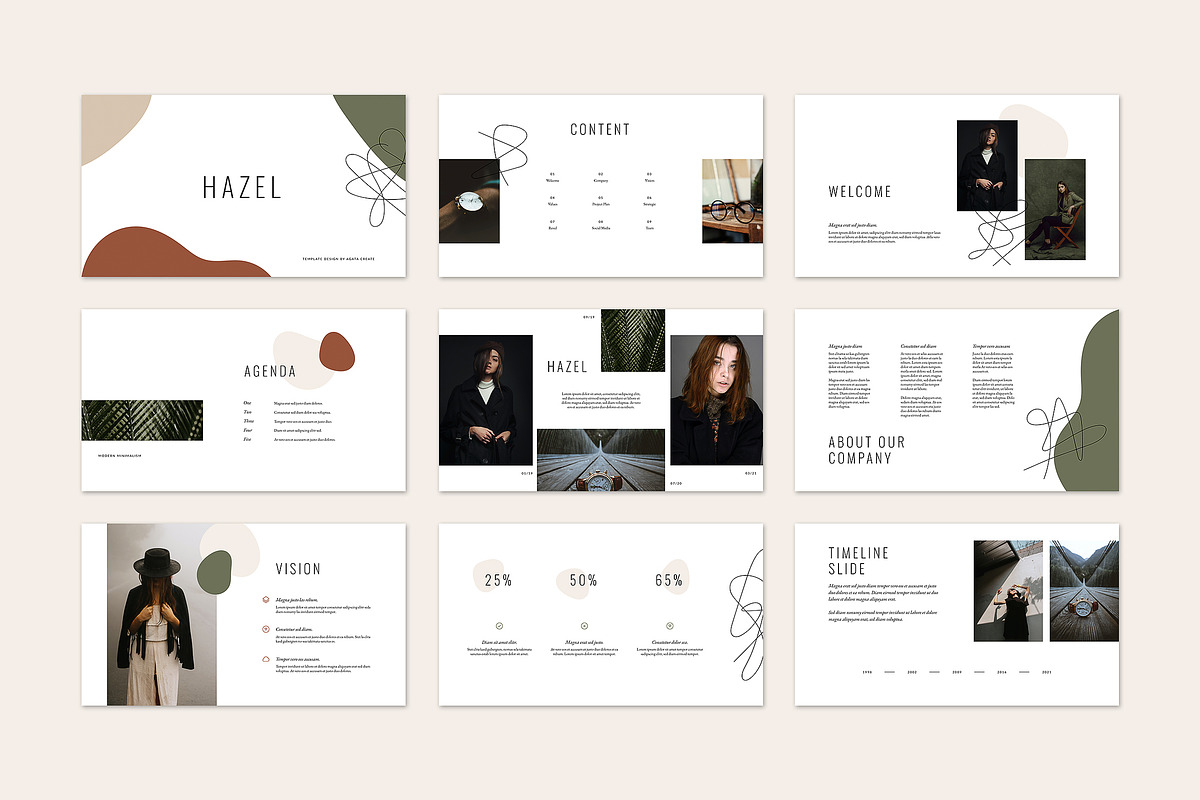 HAZEL Keynote Template, a Presentation Template by AgataCreate (Photo 4 of 13)