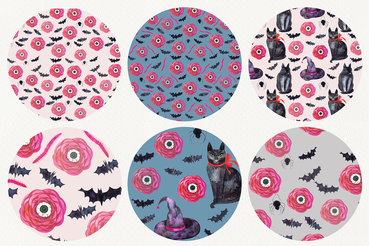 Watercolor set Halloween сollection, a Decorative Illustration by Art AleshkaK (Photo 3 of 3)