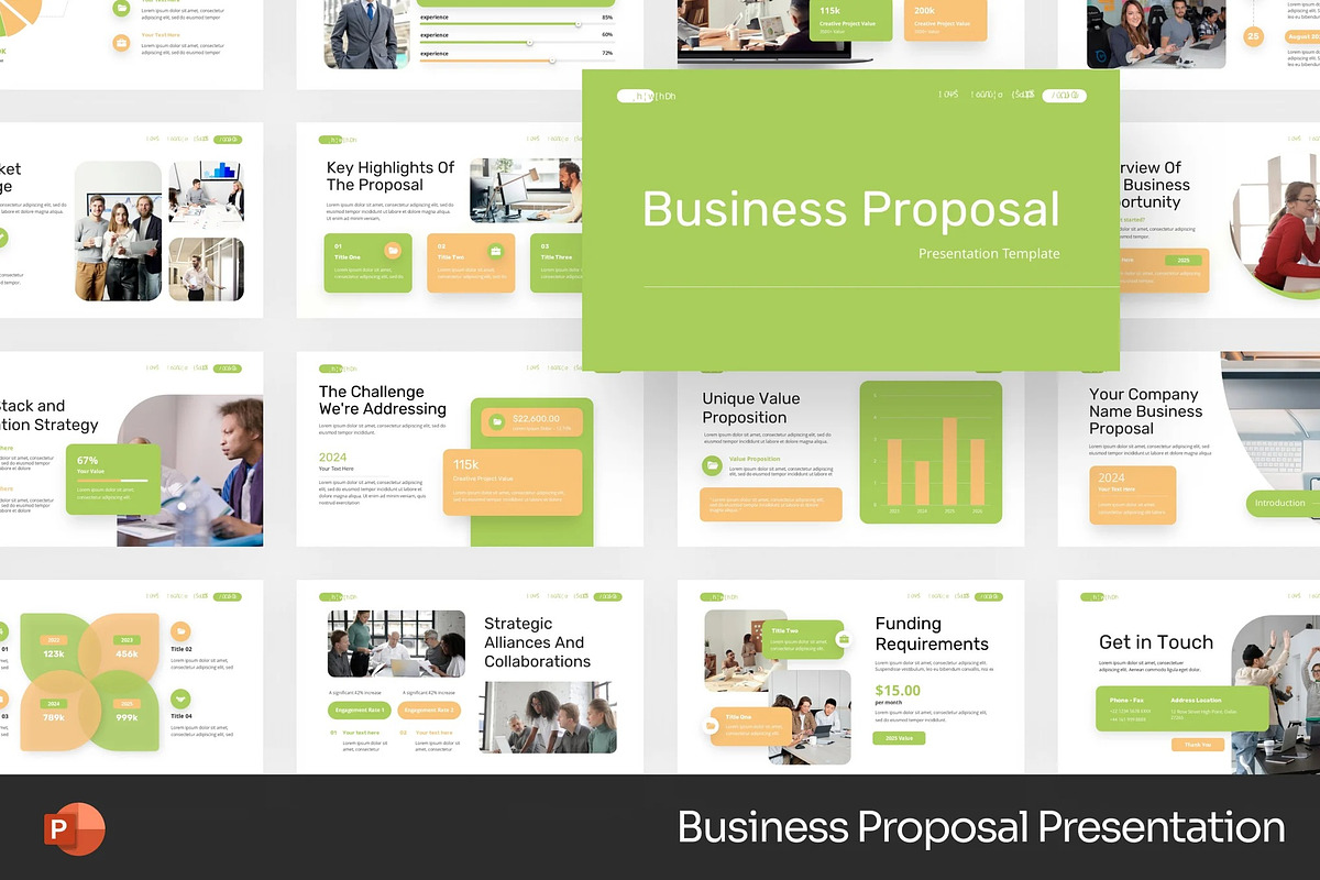 Business Proposal Powerpoint, a Presentation Template by Fit-tee (Photo 1 of 2)