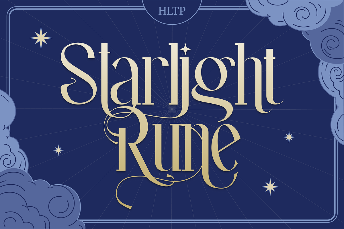 Starlight Rune: A Magical Typeface, a Serif Font by Helotype (Photo 1 of 8)
