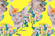 Watercolor Sphynx Cats Set, an Illustration by Elizaveta (Thumbnail 3 of 5)