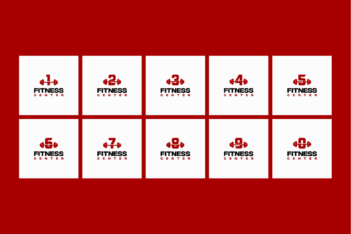 Alphabet and Numberic Fitness logo, a Branding & Logo Template by Lucky Creative (Photo 5 of 5)