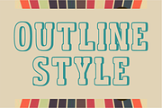 Victory University- Outline Font, a Slab Serif Font by KiddoGlyphs Studio (Thumbnail 3 of 5)