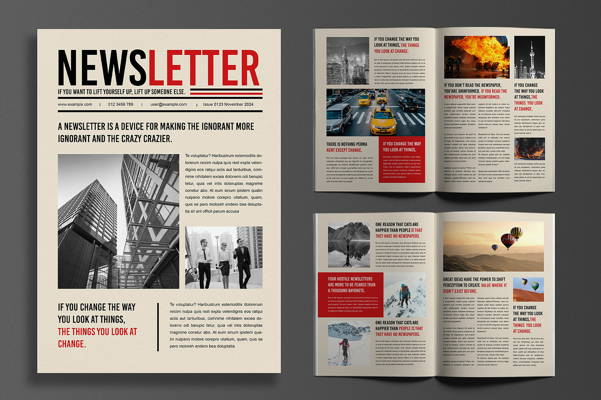 Newsletter Template, a Brochure Template by MightyDesign (Photo 1 of 5)