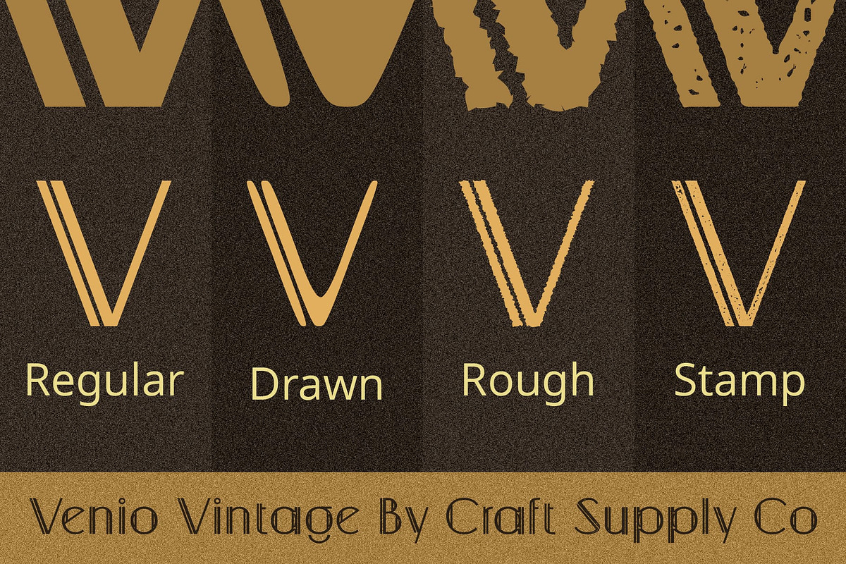 Venio Vintage, a Sans Serif Font by Craft Supply Co. (Photo 6 of 8)