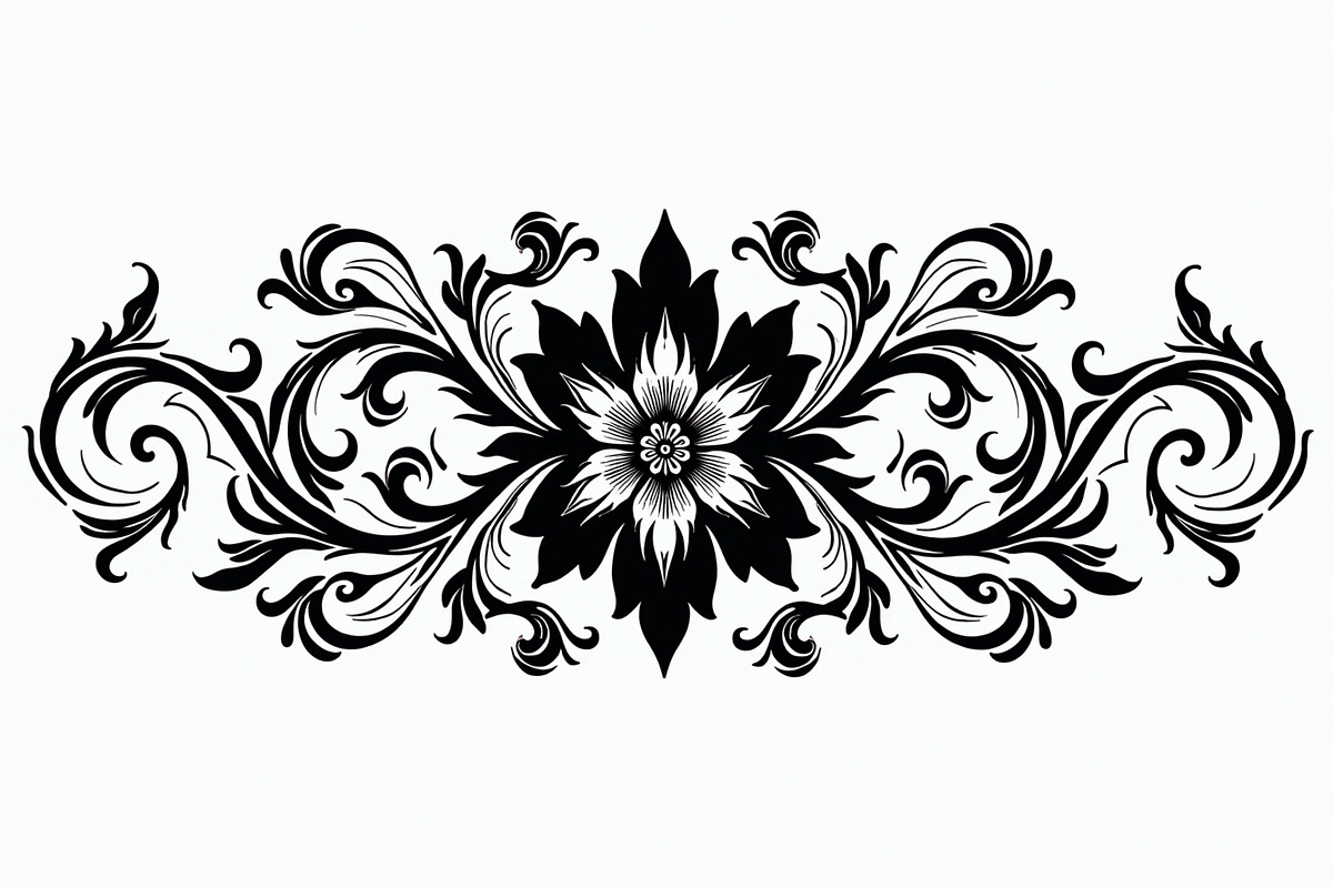 Vintage Flower Silhouette Pack, an Illustration by musafir_fashion (Photo 10 of 21)